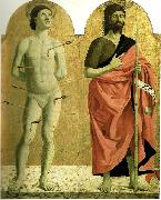 Piero della Francesca sts sebastian and john the baptist from the polyptych of the misericordia Germany oil painting artist